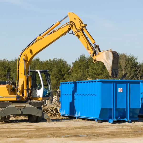 what size residential dumpster rentals are available in Russellville Indiana